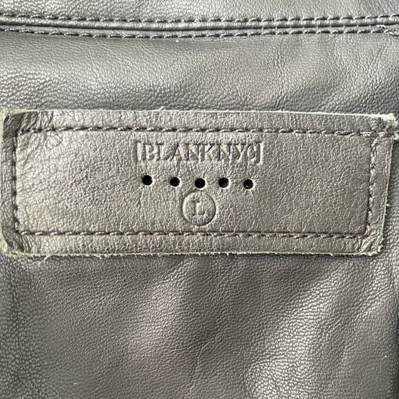 Blank NYC Faux Leather Black Jacket Size L - Picture 5 of 7